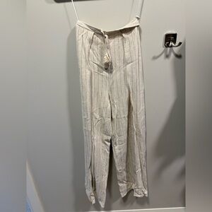 Striped Cream Women’s Pants